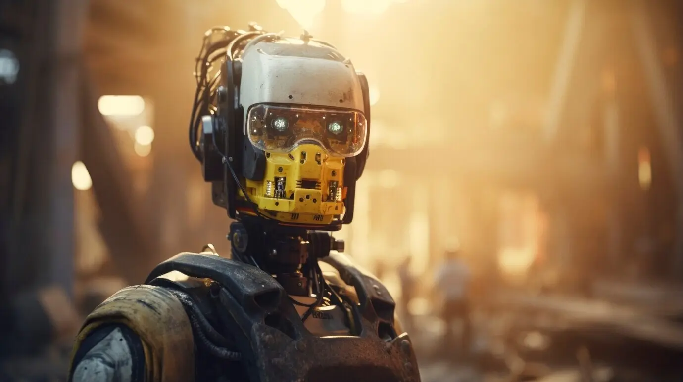 Roboter verrichtet menschliche Arbeit